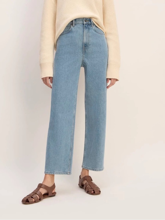Everlane Denim - Everlane Way High Jean Light Wash Straight Leg Jeans 26